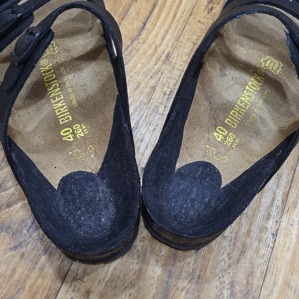 Birkenstock Women's Florida Soft Footbed sandals in black.  - Picture 6 of 6